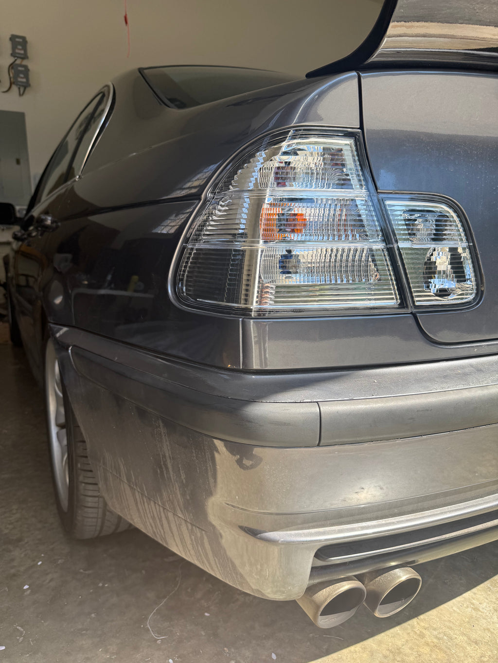 E46 Sedan Clear Tail Lights
